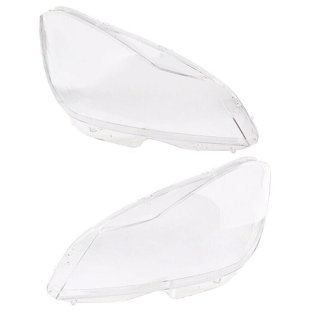 L+R HEADLIGHT HEADLAMP LENS COVER FOR MERCEDES-BENZ C CLASS W204 C220 C350 11-15
