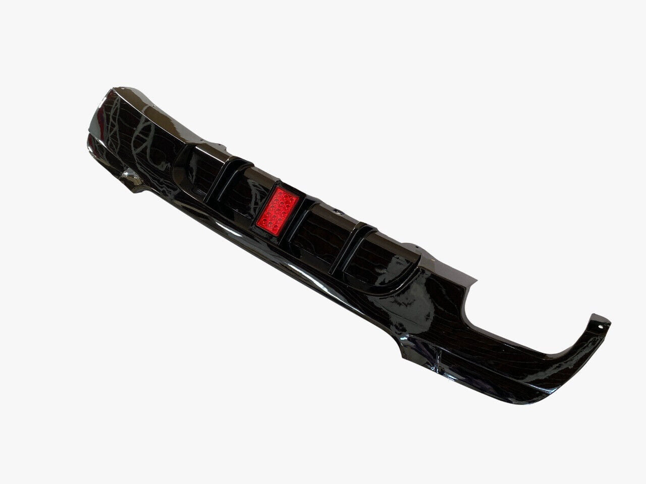 FOR BMW 3 SERIES E92 E93 320i M SPORT REAR DIFFUSER SPLITTER VALANCE LED 2006+