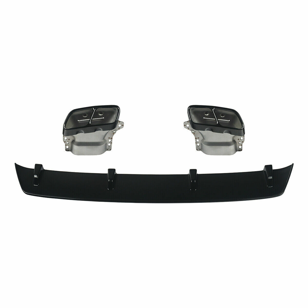 FOR MERCEDES A CLASS W176 AMG A45 LOOK REAR DIFFUSER TAILPIPES & ROOF SPOILER