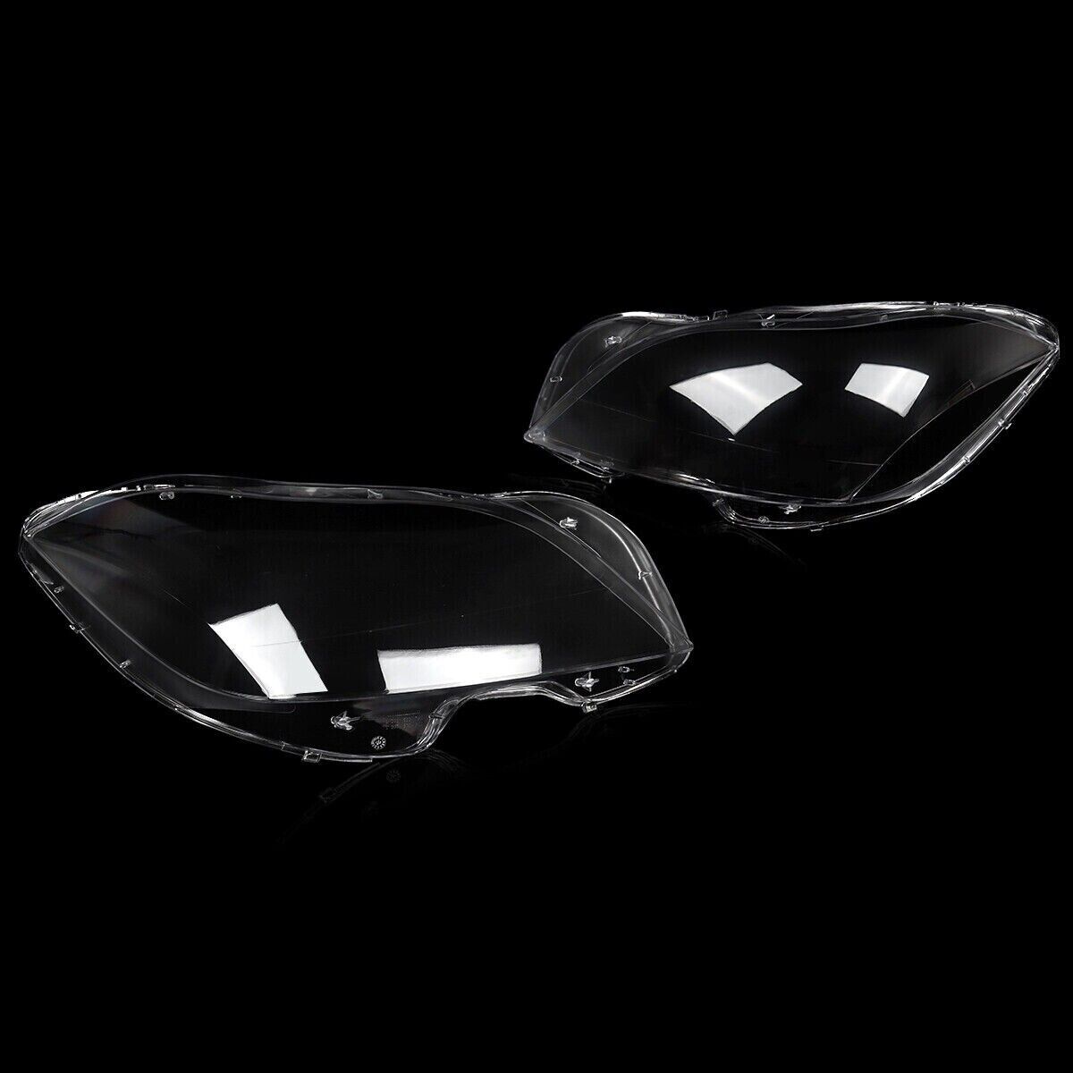 FOR MERCEDES BENZ W218 CLS 10-14 HEADLAMP HEADLIGHT LENS COVER CLEAR LEFT+RIGHT