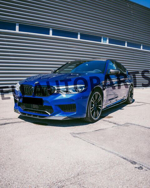 FOR BMW F90 M5 CARBON LOOK RKP STYLE FRONT BUMPER LIP SPOILER SPLITTER 2017 ON