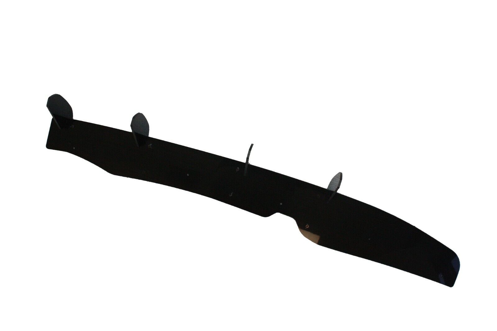 FOR VW POLO MK6 AW GTI R LINE REAR BLADE FIN DIFFUSER SPOILER GLOSS BLACK 2018+