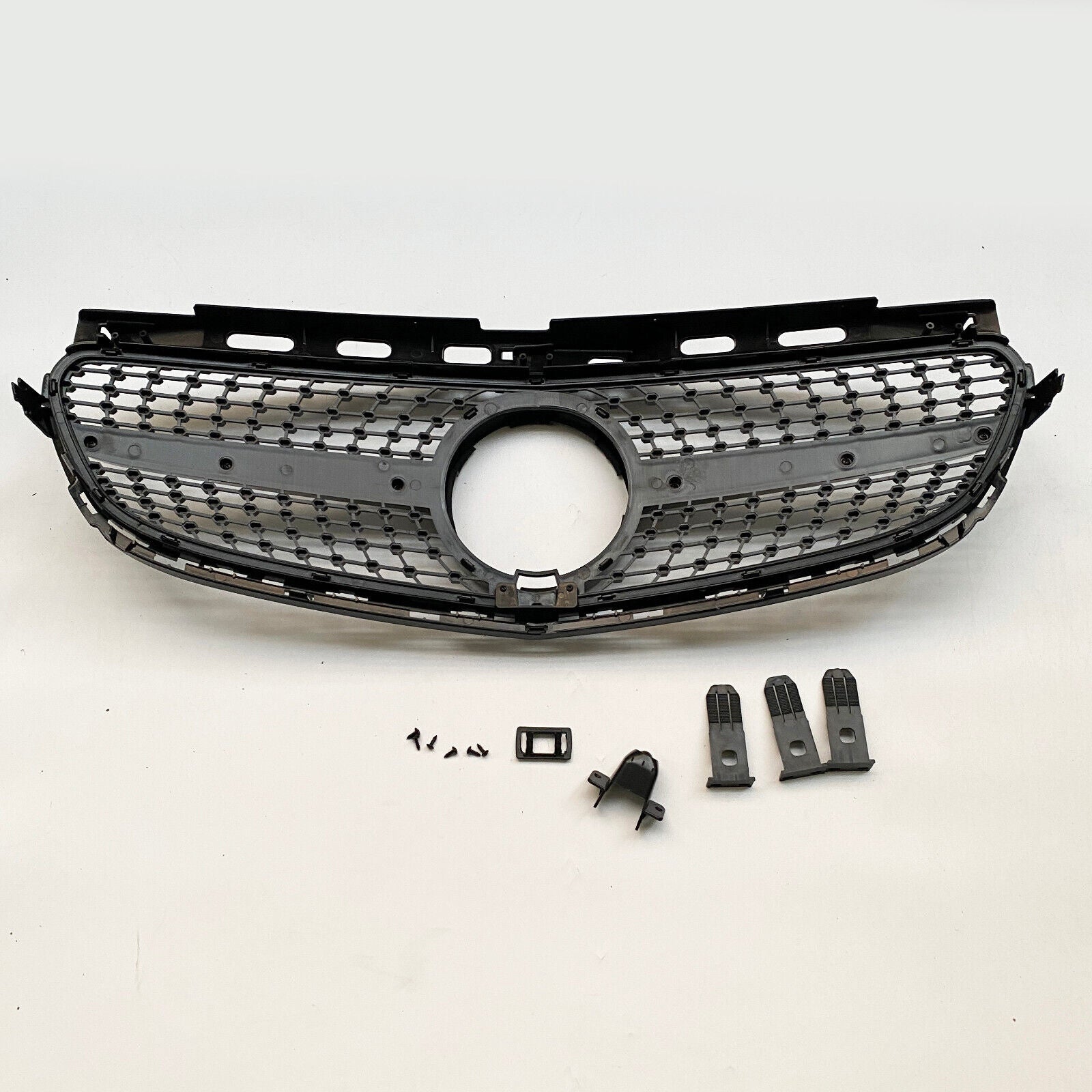 FOR MERCEDES E CLASS W212 FRONT SILVER DIAMOND GRILLE GRILL 2009-2013