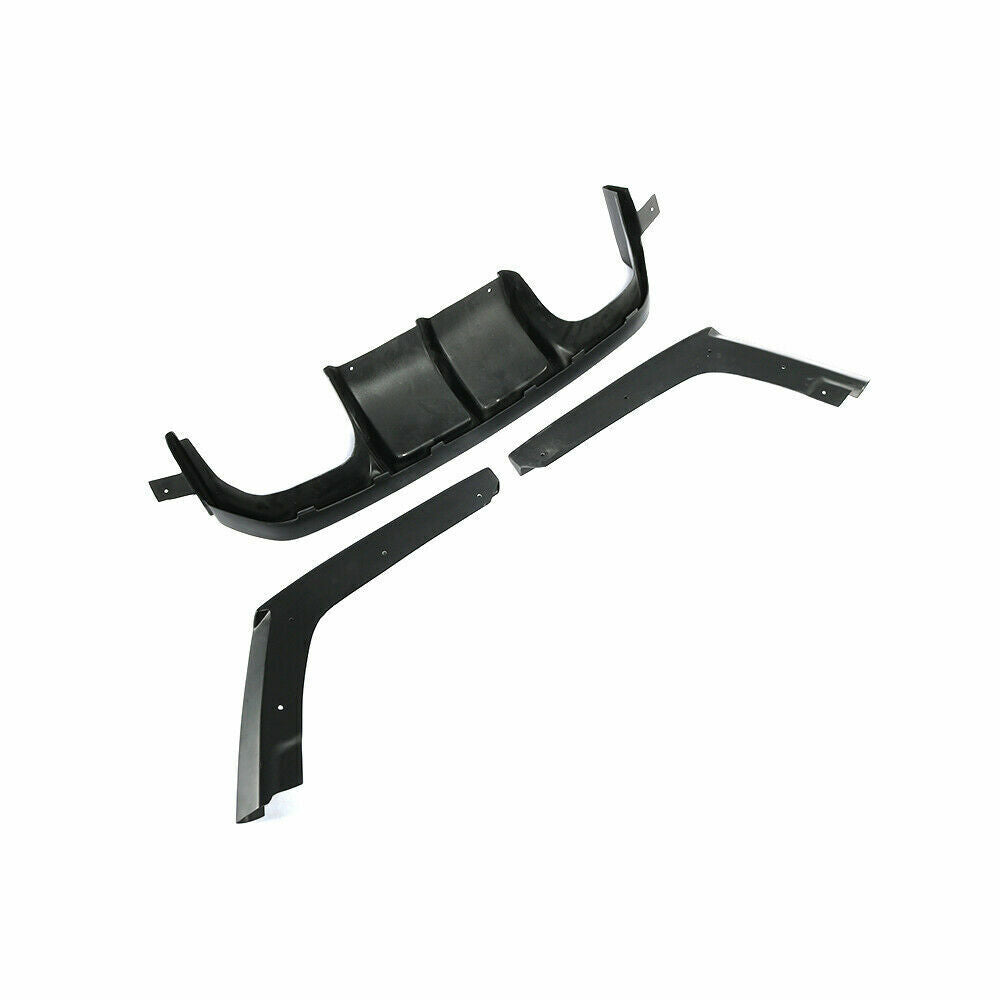 FOR BMW 3 4 SERIES F80 F82 M3 M4 REAR DIFFUSER VALANCE V STYLE MATTE BLACK 13-18