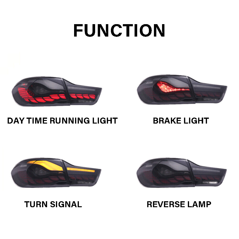 LED GTS TAIL LIGHT FOR BMW 4 SERIES M4 F32 F33 F82 F36 2014-2020 ANIMATION LAMPS
