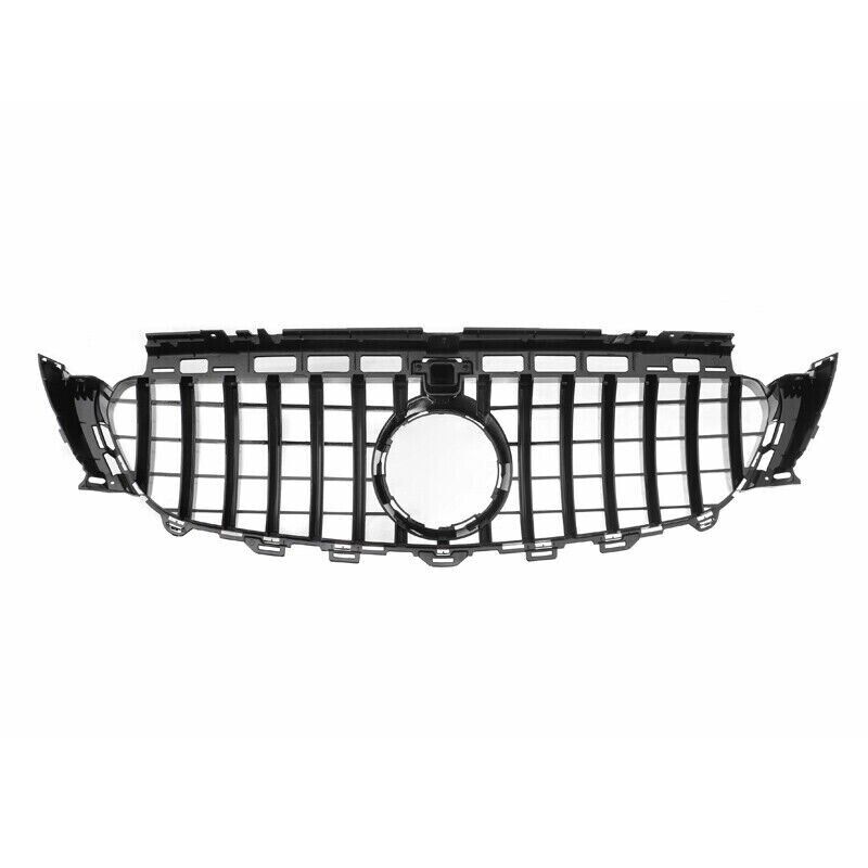 FOR MERCEDES E CLASS W213 C238 FRONT GRILLE GRILL GT R STYLE SILVER CHROME 16-20
