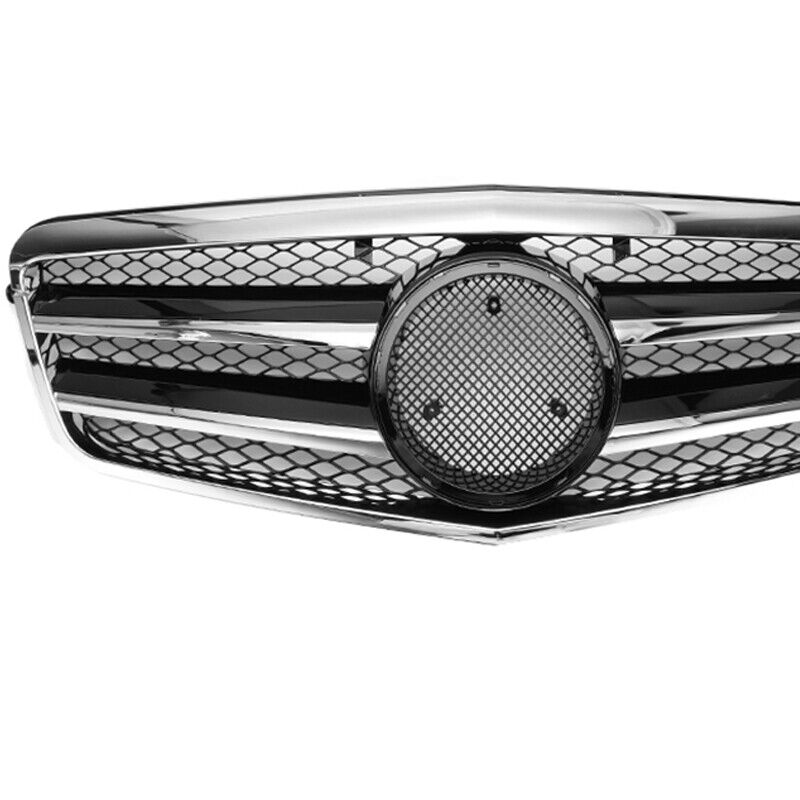 FOR MERCEDES W212 E-CLASS SALOON ESTATE BLACK CHROME GRILL GRILLE E63 AMG 09-13