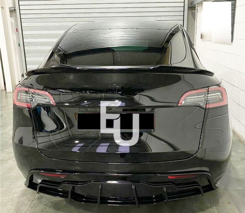 FOR TESLA MODEL Y M4 STYLE REAR BOOT SPOILER WINGS TRUNK LIP TAIL WING GLOSS