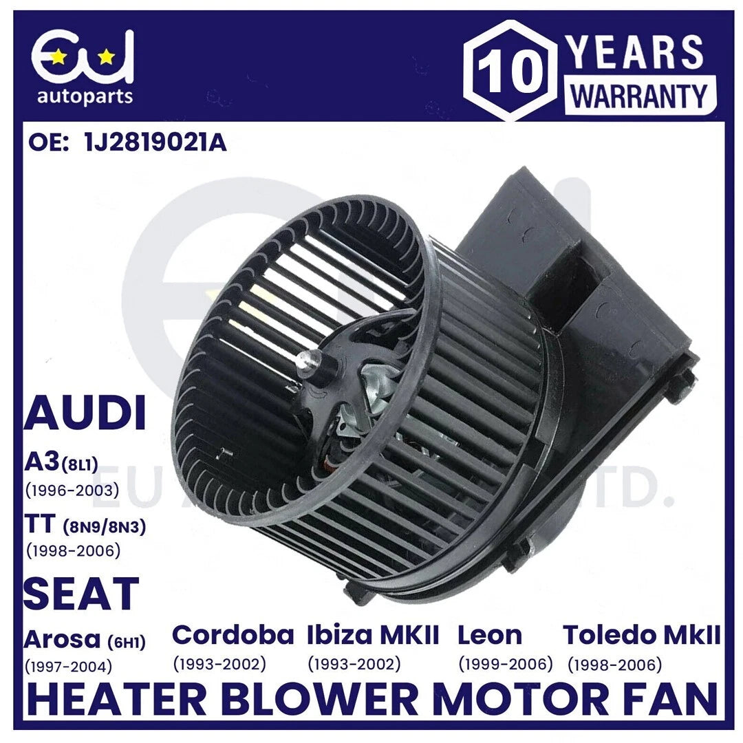 HEATER BLOWER MOTOR FAN FOR SKODA OCTAVIA MK2 VW GOLF MK4 POLO MK3 BEETLE BORA