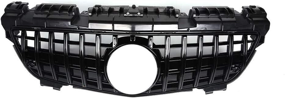 FOR MERCEDES SLK CLASS R172 FRONT GRILLE PANAMERICANA GT STYLE GLOSS BLACK 11-15