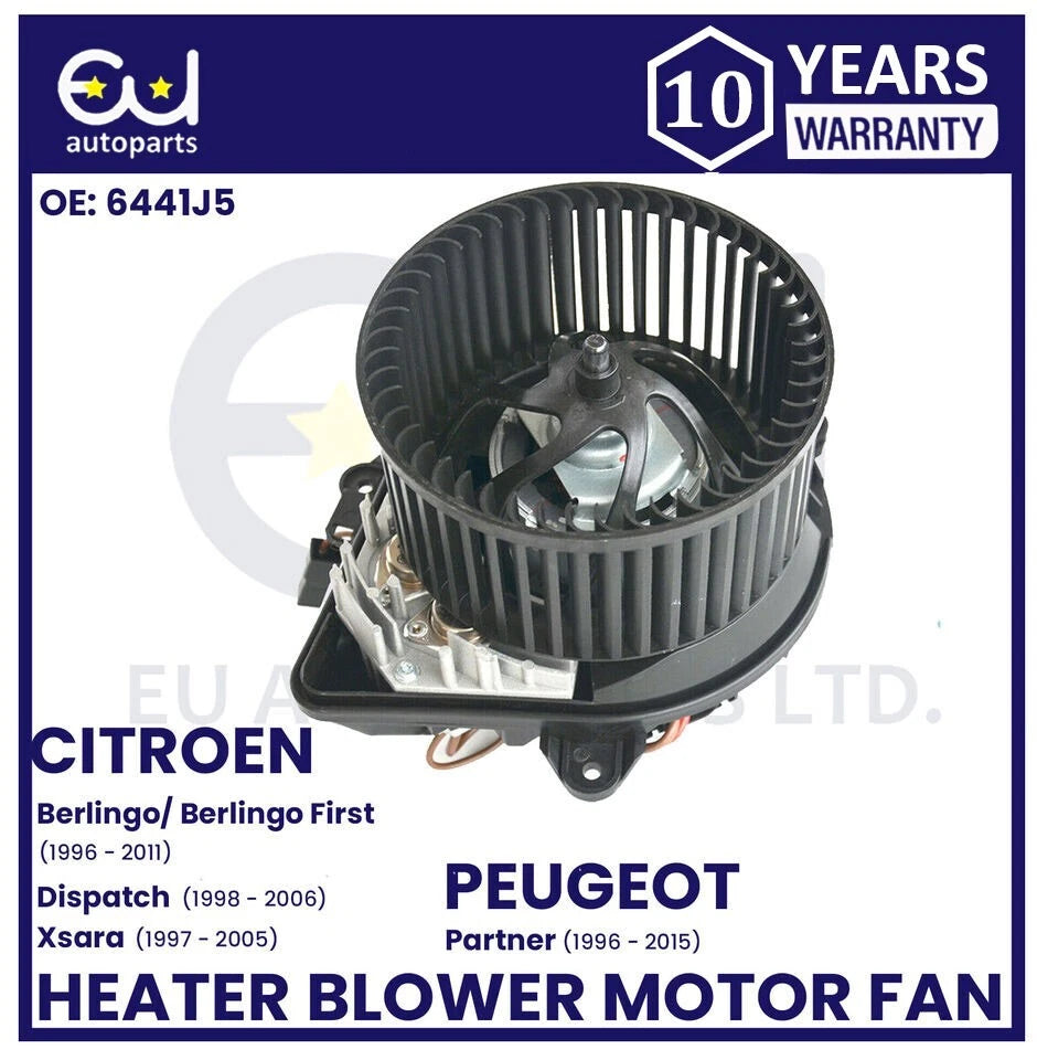 HEATER BLOWER MOTOR FAN FOR CITROEN DISPATCH BERLINGO ZX PEUGEOT PARTNER EXPERT