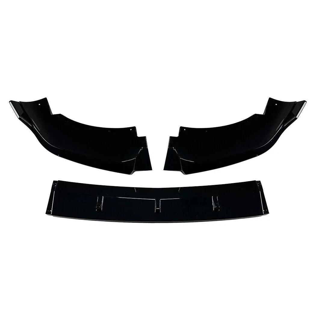 FOR BMW X6 G06 M SPORT FRONT BUMPER SPLITTER LIP SPOILER GLOSS BLACK 2019-2022