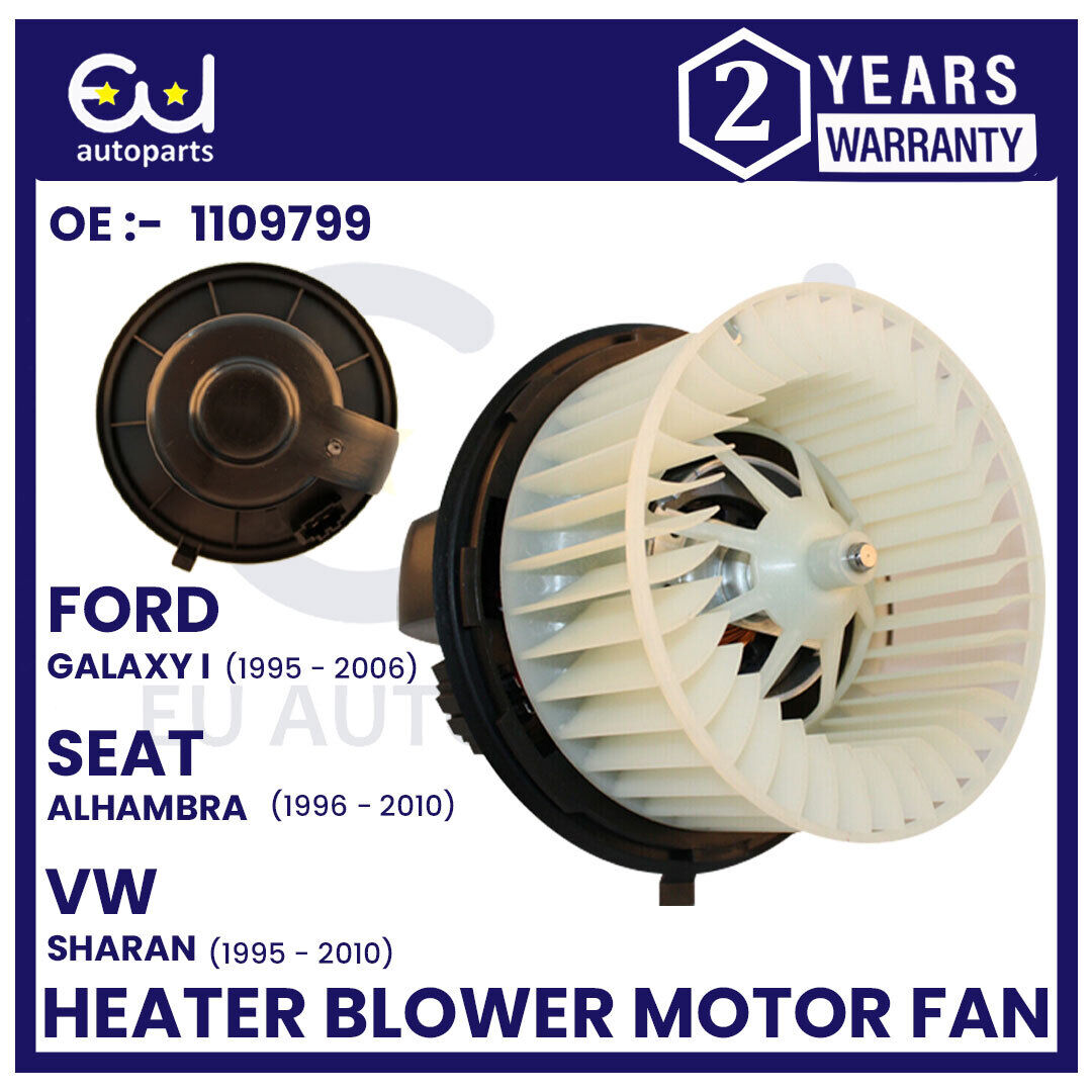 HEATER BLOWER MOTOR FAN FOR VW SHARAN 7M8 7M9 7M6, SEAT ALHAMBRA & FORD GALAXY