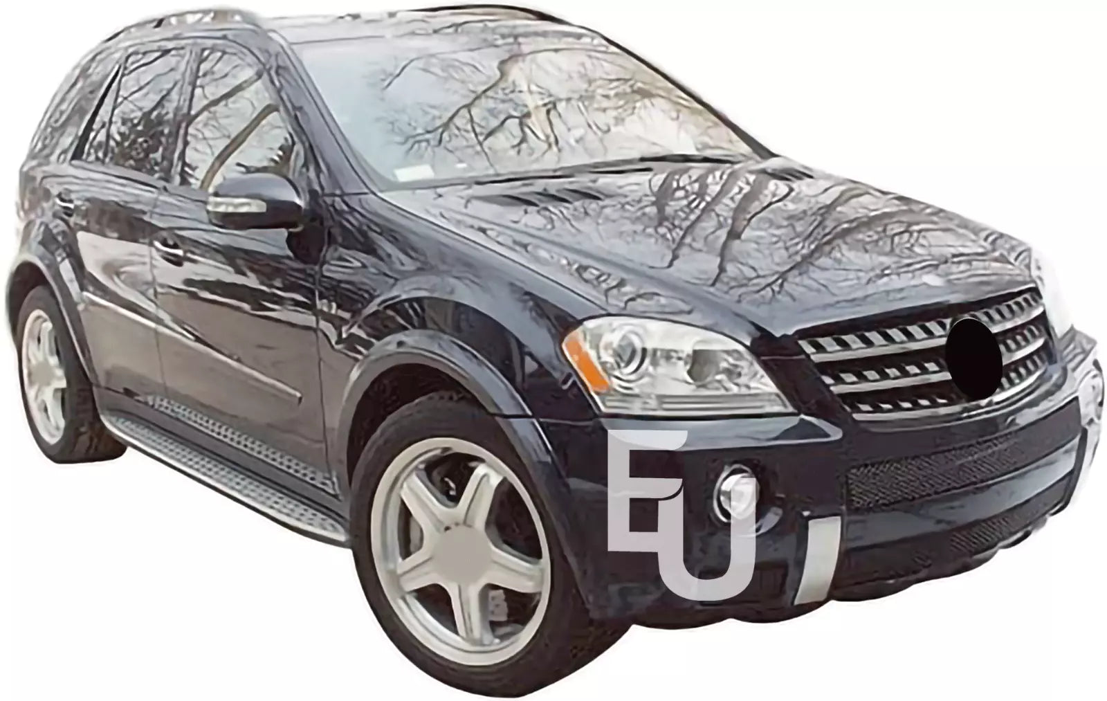 FOR MERCEDES M CLASS ML W164 SIDE STEPS RUNNING BOARD OE STYLE ALUMINIUM SILVER
