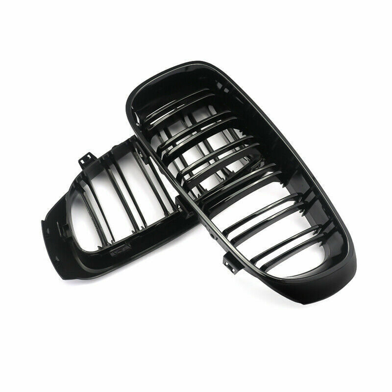 FOR BMW F34 3 SERIES GT GRAN TURISMO GLOSS BLACK FRONT KIDNEY TWIN GRILL GRILLE