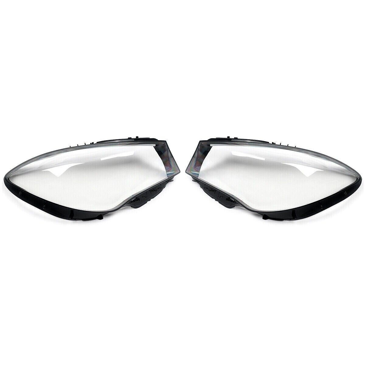 PAIR FOR MERCEDES-BENZ CLA W117 C117 HEADLIGHT HEADLAMP LENS COVER 2017-2019 LCI