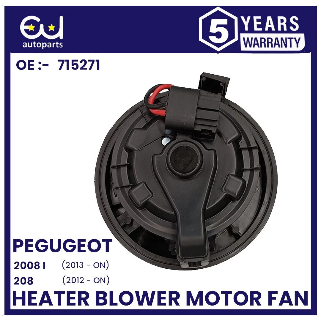 HEATER BLOWER MOTOR FAN FOR PEUGEOT 208 2008 MK1 CITROEN C3 MK3 12+ 1608182080