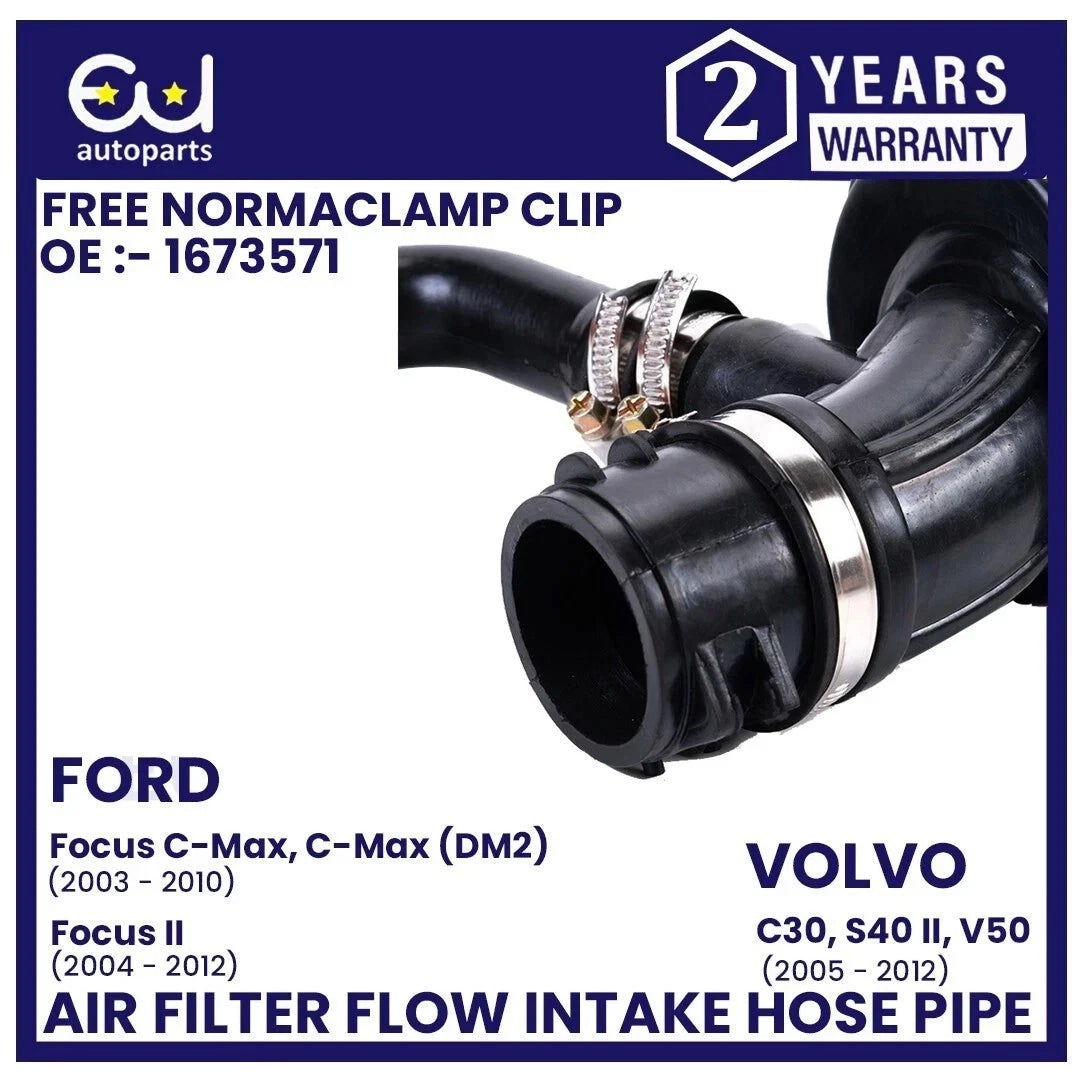 AIR FILTER FLOW INTAKE HOSE PIPE FOR FORD FOCUS MK2 C-Max 1.6 TDCI Volvo 1673571