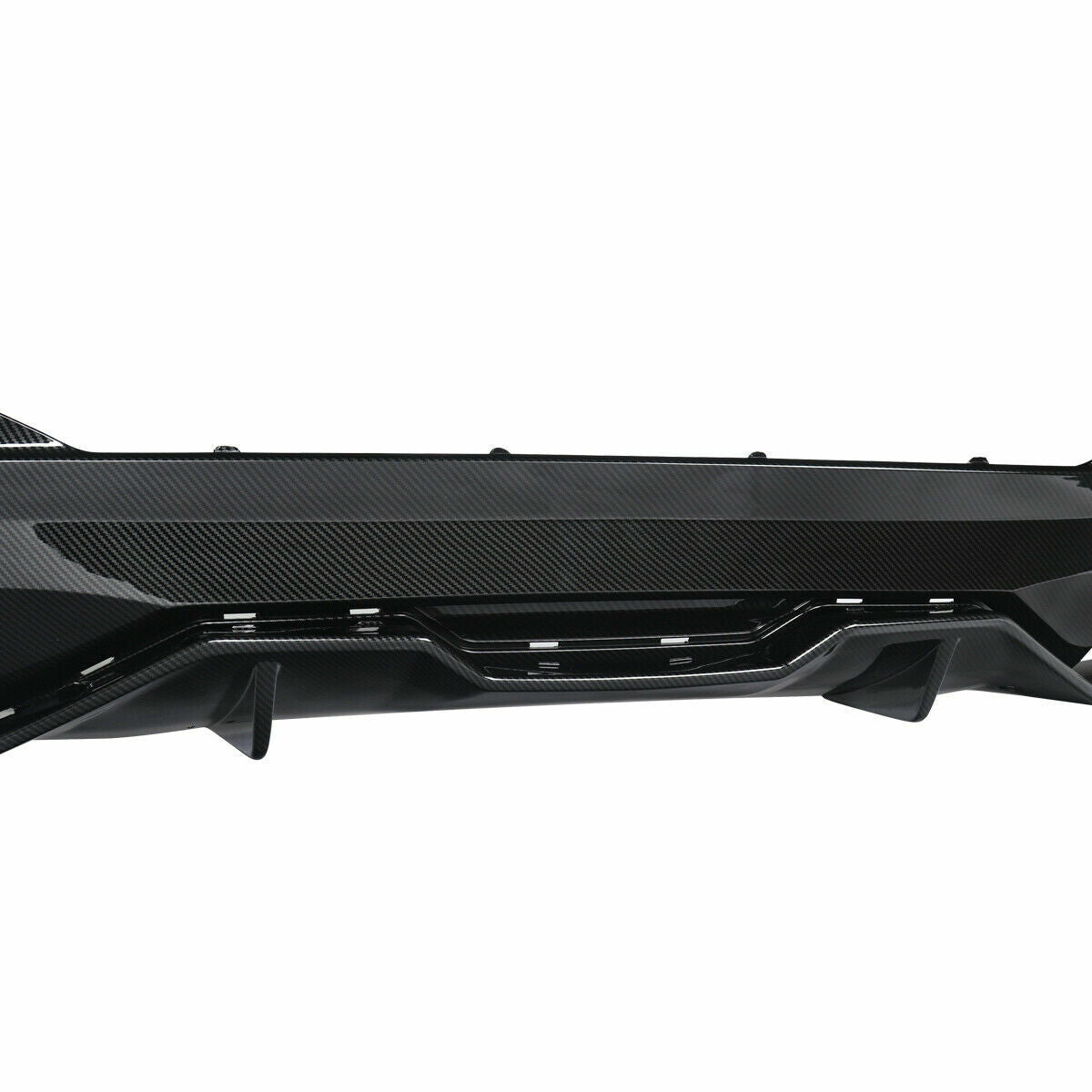 FOR BMW G30 5 SERIES M5 STYLE REAR DIFFUSER BUMPER 3D CARBON LOOK