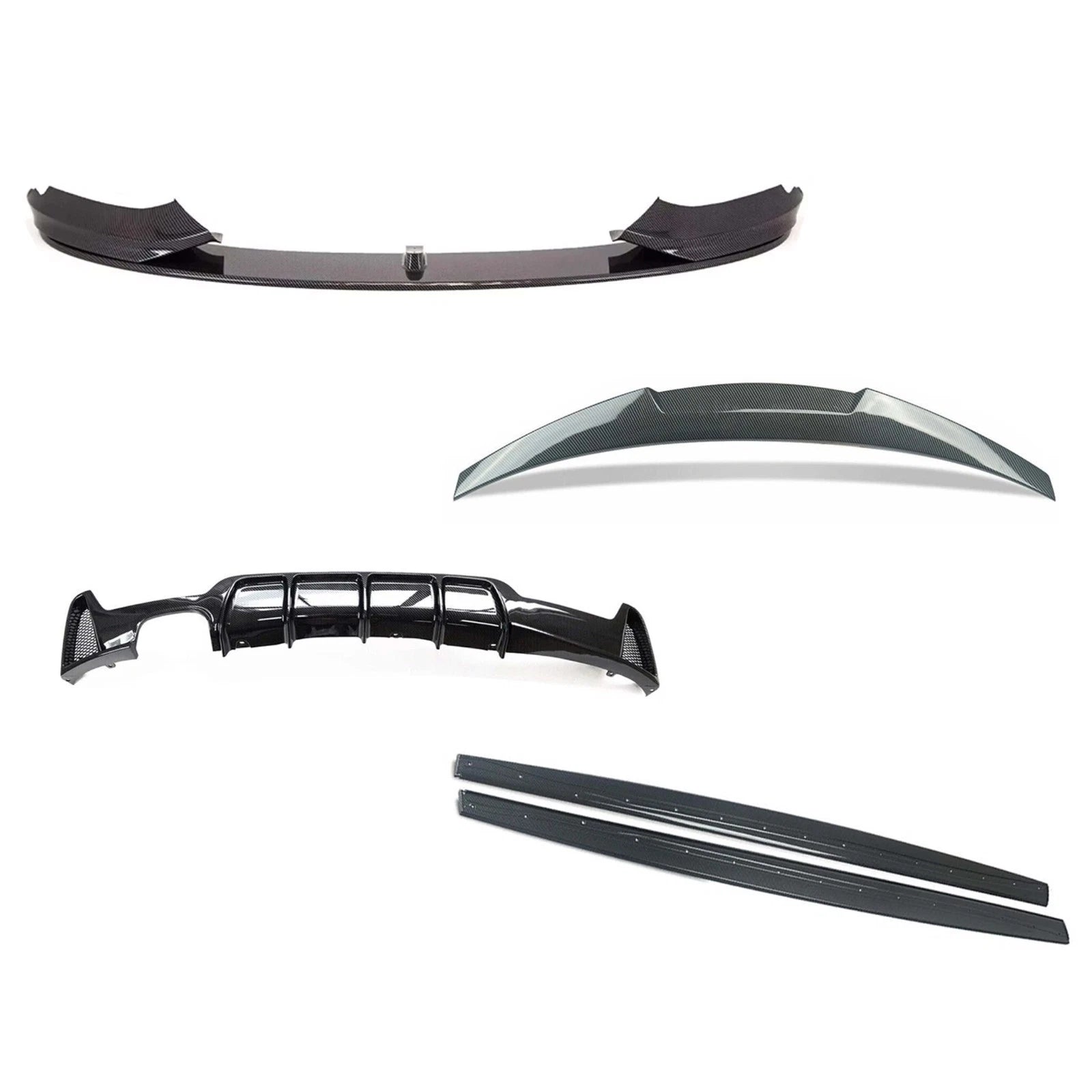 FOR BMW 4 SERIES F32 BODY KIT BODYKIT FRONT LIP SPLITTER REAR DIFFUSER CARBON