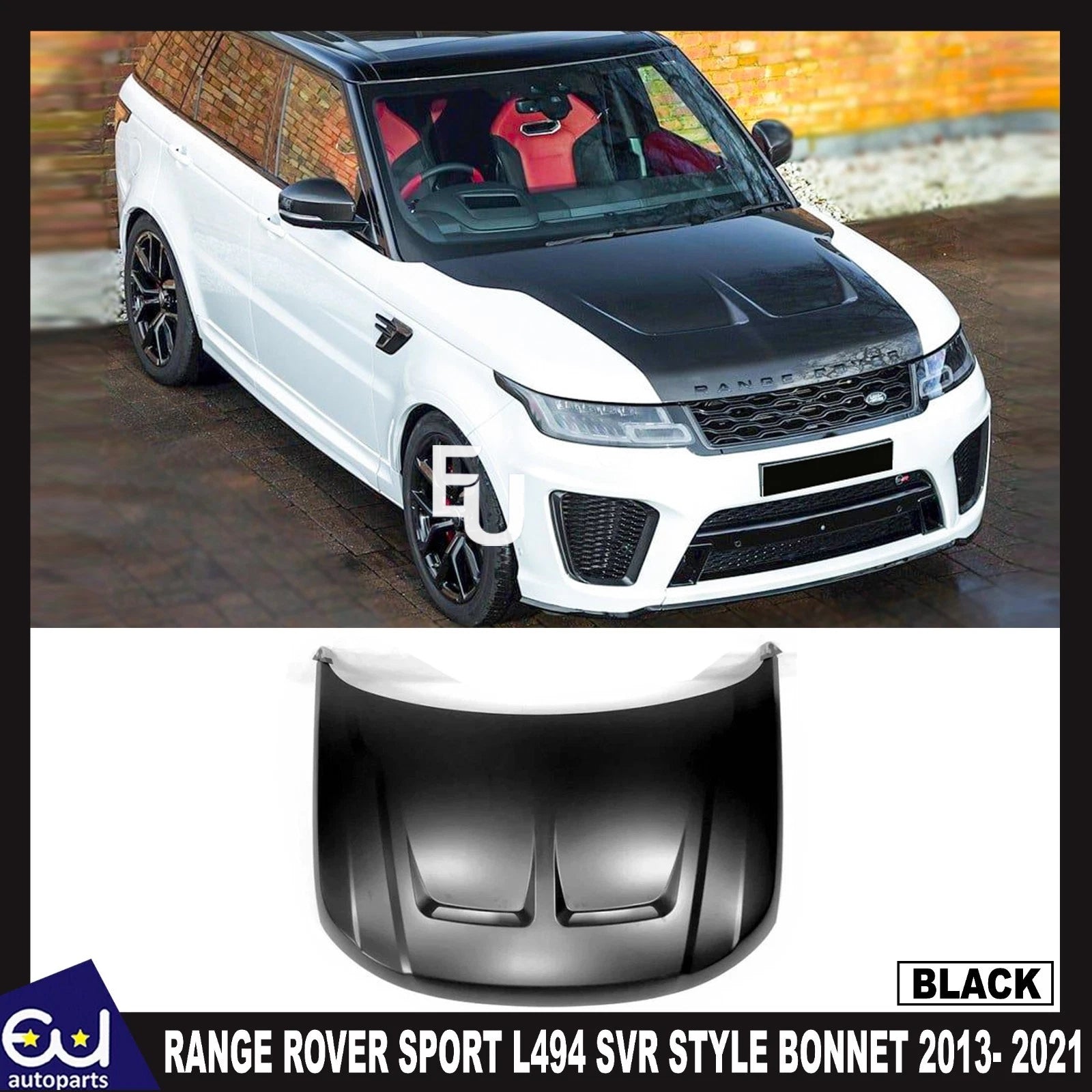 BONNET SCOOP HOOD VENT BODYKIT FOR RANGE ROVER SPORT L494 SVR STYLE 2013- 2021