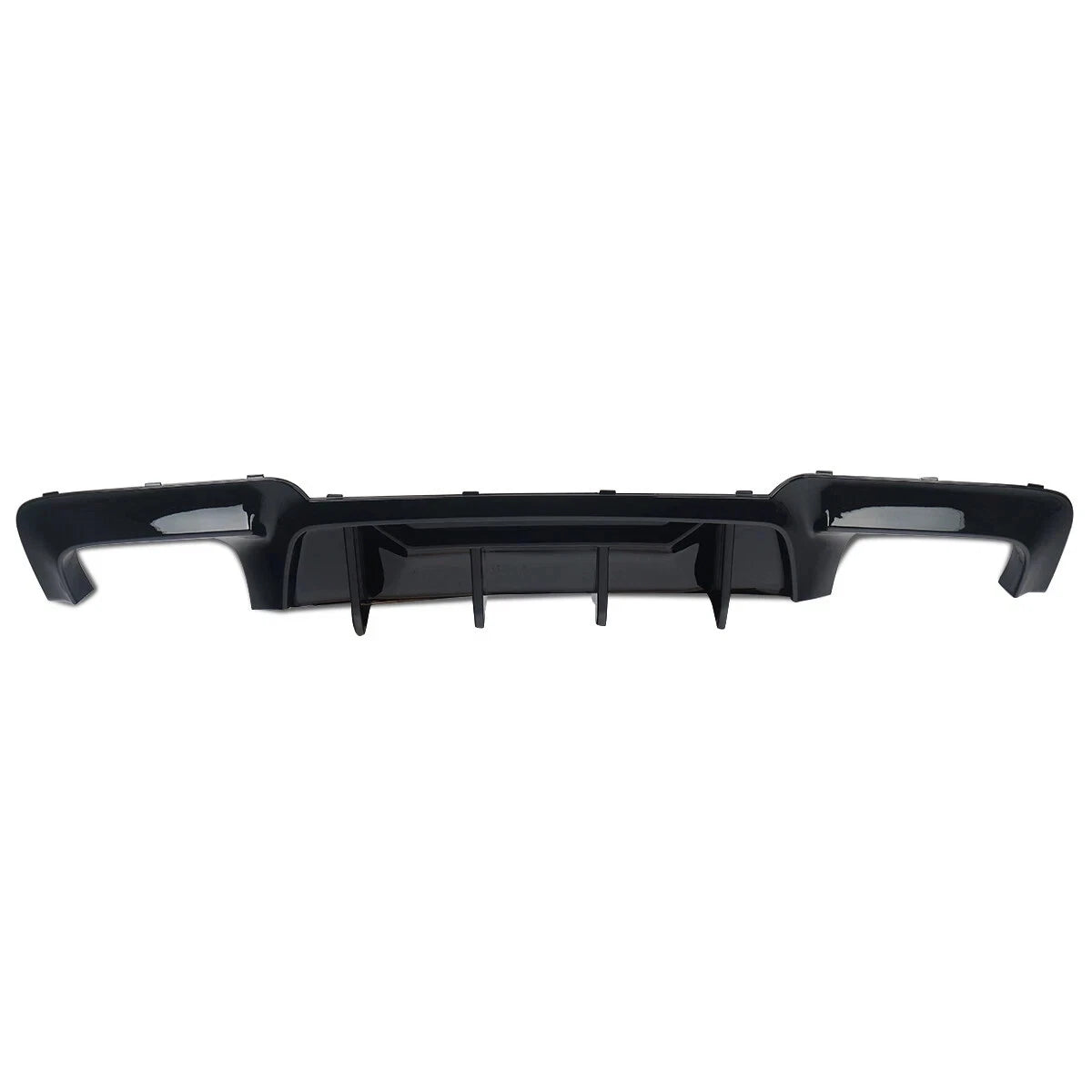 FOR BMW 5 SERIES F10 REAR BUMPER DIFFUSER MSPORT SPLITTER VALANCE GLOSS BLACK