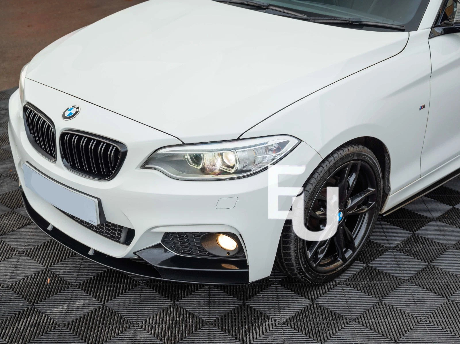 FOR BMW 2 SERIES F22 F23 FRONT SPLITTER LIP VALANCE SPOILER GLOSS BLACK 14-21