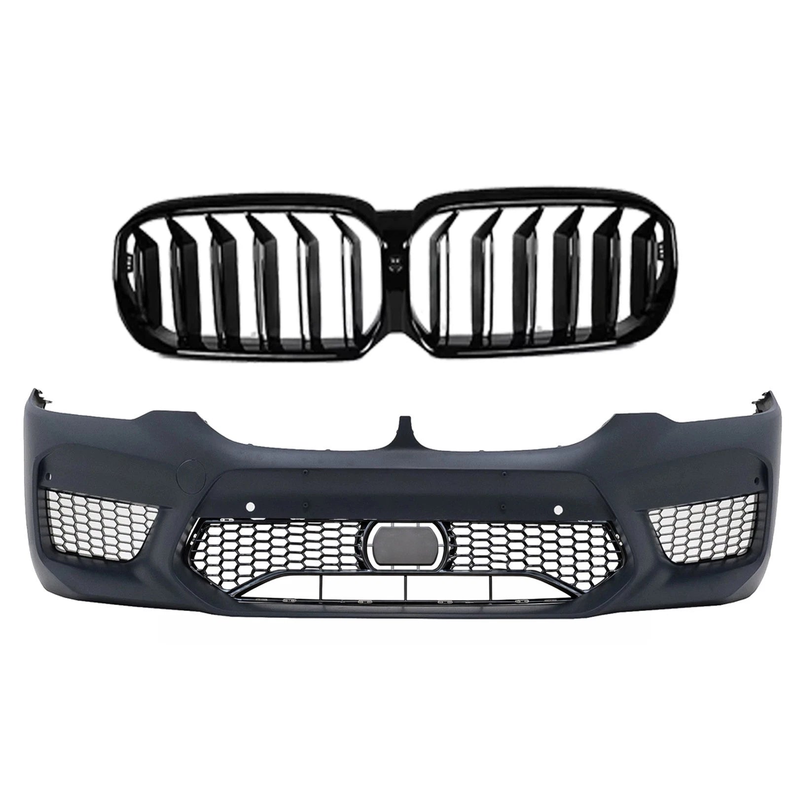 FOR BMW 5 SERIES G30 G31 17-20 SALOON TOURING M5 CONVERSION FRONT BUMPER BODYKIT