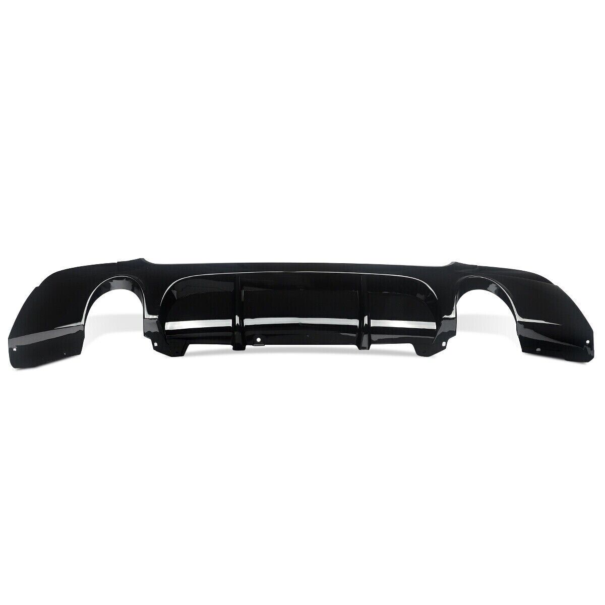FOR BMW 3 SERIES E92 E93 335I M SPORT REAR DIFFUSER SPLITTER VALANCE GLOSS BLACK