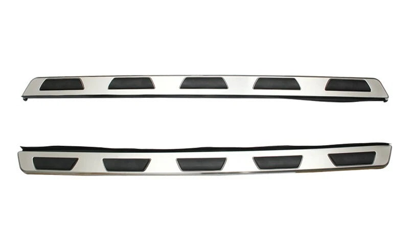 FOR AUDI Q7 2015-2023 4M 4MB SIDE STEPS RUNNING BOARDS GUARD BRUSHED STEEL NEW
