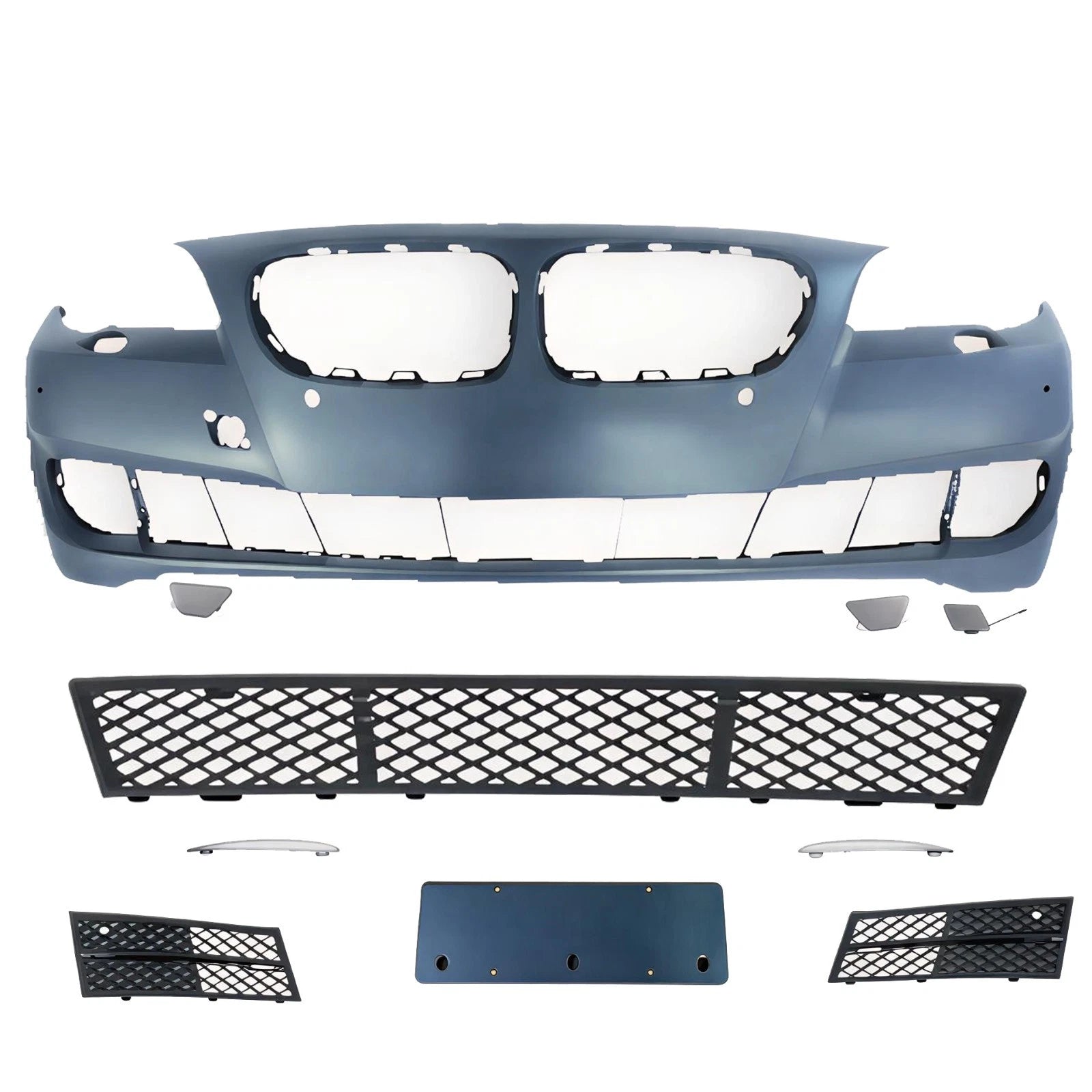 FOR BMW 5 SERIES F10 F11 10-13 FRONT BUMPER WITH WASHER & PDC HOLES SE STANDARD