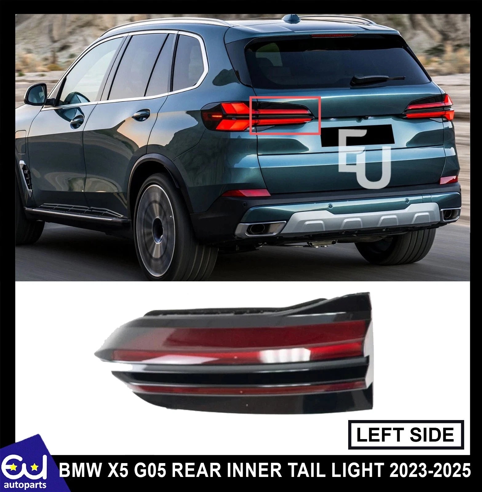 LEFT PASSENGE SIDE LED REAR INNER TAIL LIGHT BRAKE LAMP FOR BMW X5 G05 2023-2025