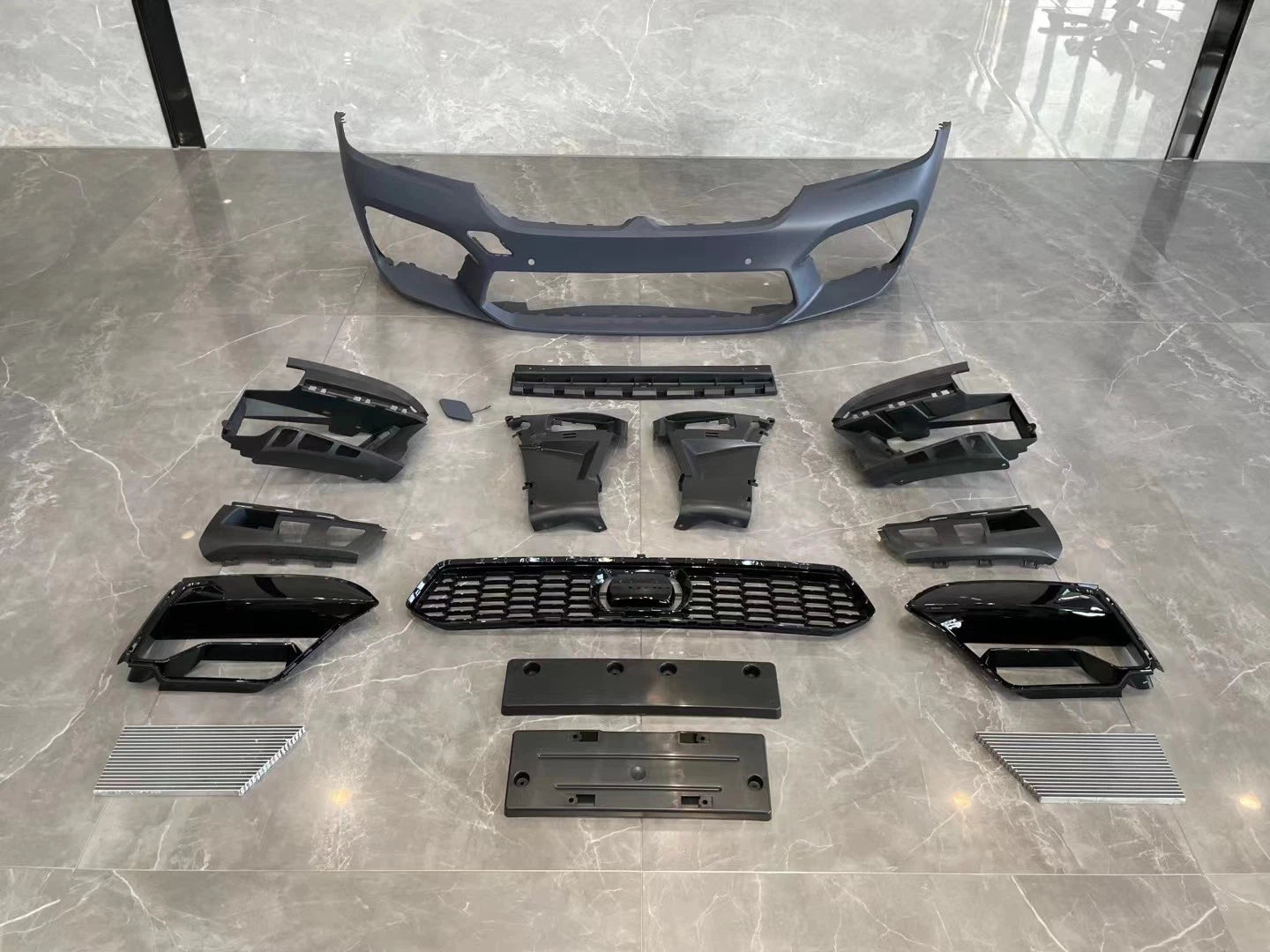 FOR BMW 5 SERIES G30 F90 M5 LCI CONVERSION BODY KIT FRONT REAR BUMPER DIFFUSER