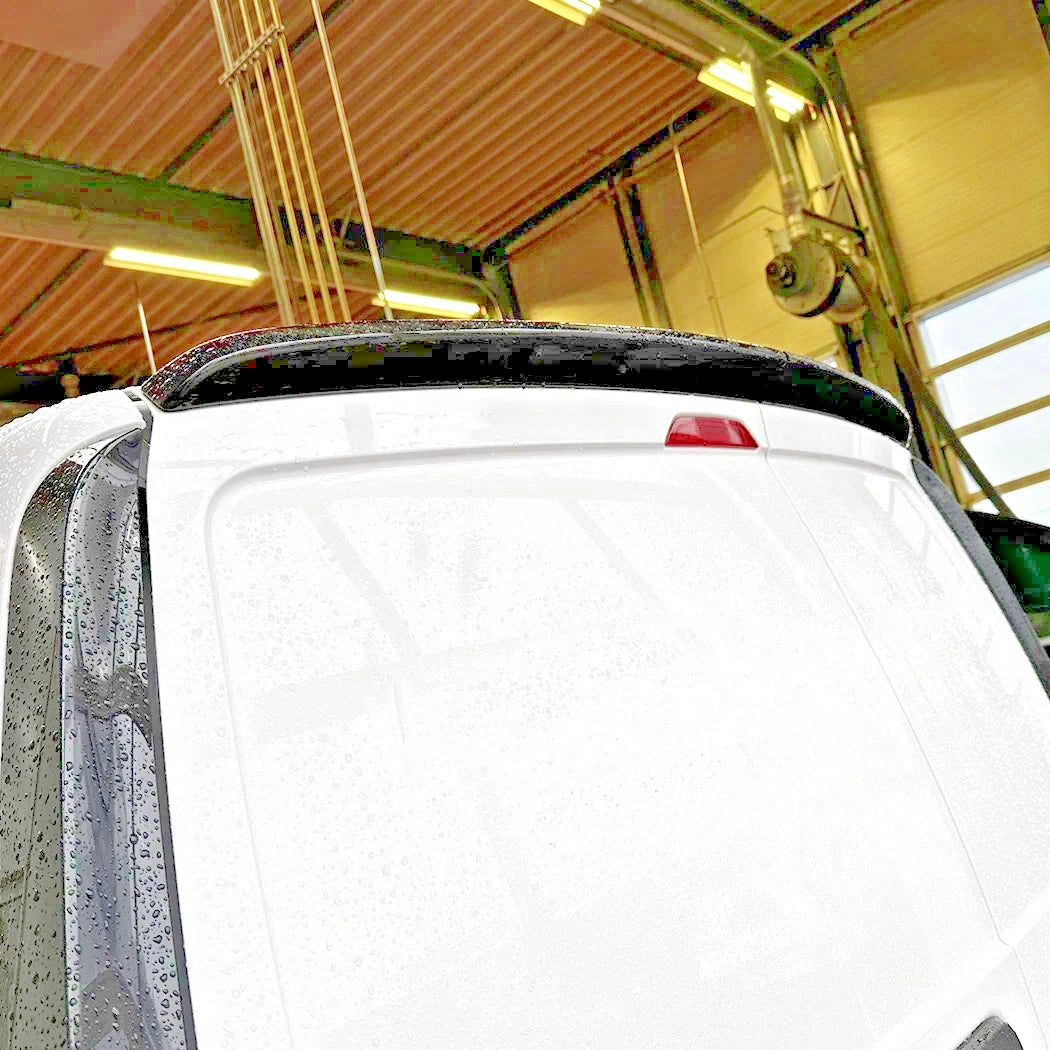 FOR VW CADDY & MAXI MK5 2021+ SPORTLINE REAR SPOILER LIP BARN DOOR GLOSS BLACK