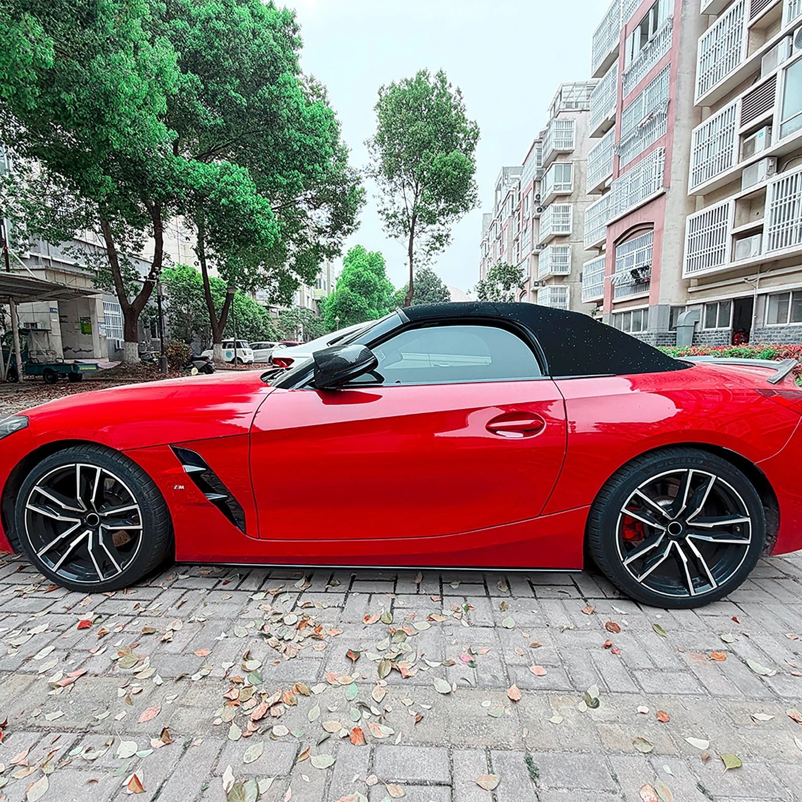 FOR BMW Z4 G29 M SPORT SIDE SKIRT SKIRTS EXTENSION BLADE GLOSS BLACK 2018+