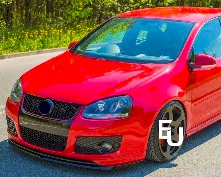 FOR VW GOLF MK5 GTI GT TDI FRONT SPLITTER SPOILER LIP GLOSS BLACK 2003-2008