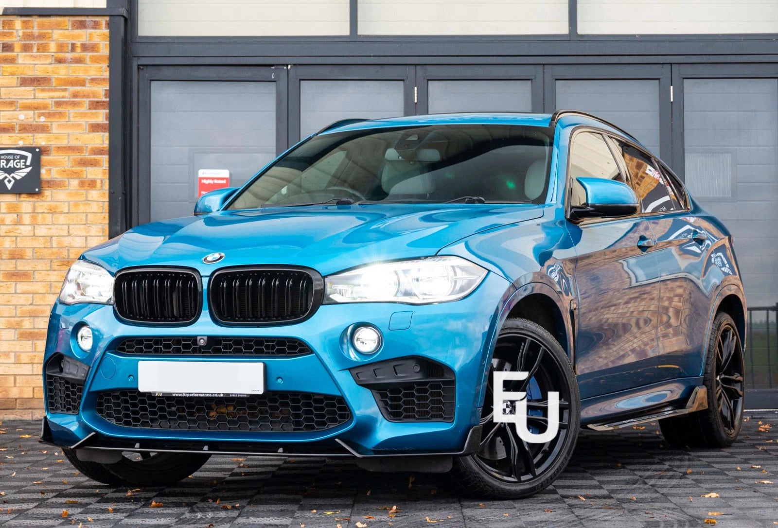FRONT LIP SPLITTER SPOILER  FOR BMW X5M F85 X6M F86 M SPORT GLOSS BLACK 2014-19