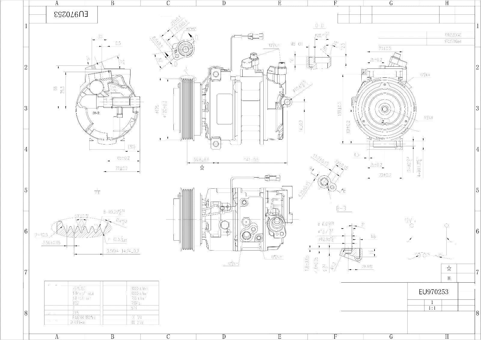 AIR CON A/C COMPRESSOR FOR AUDI A4 B5 A6 C4 A8 D2 ALLROAD VW PASSAT B5 1994-2006