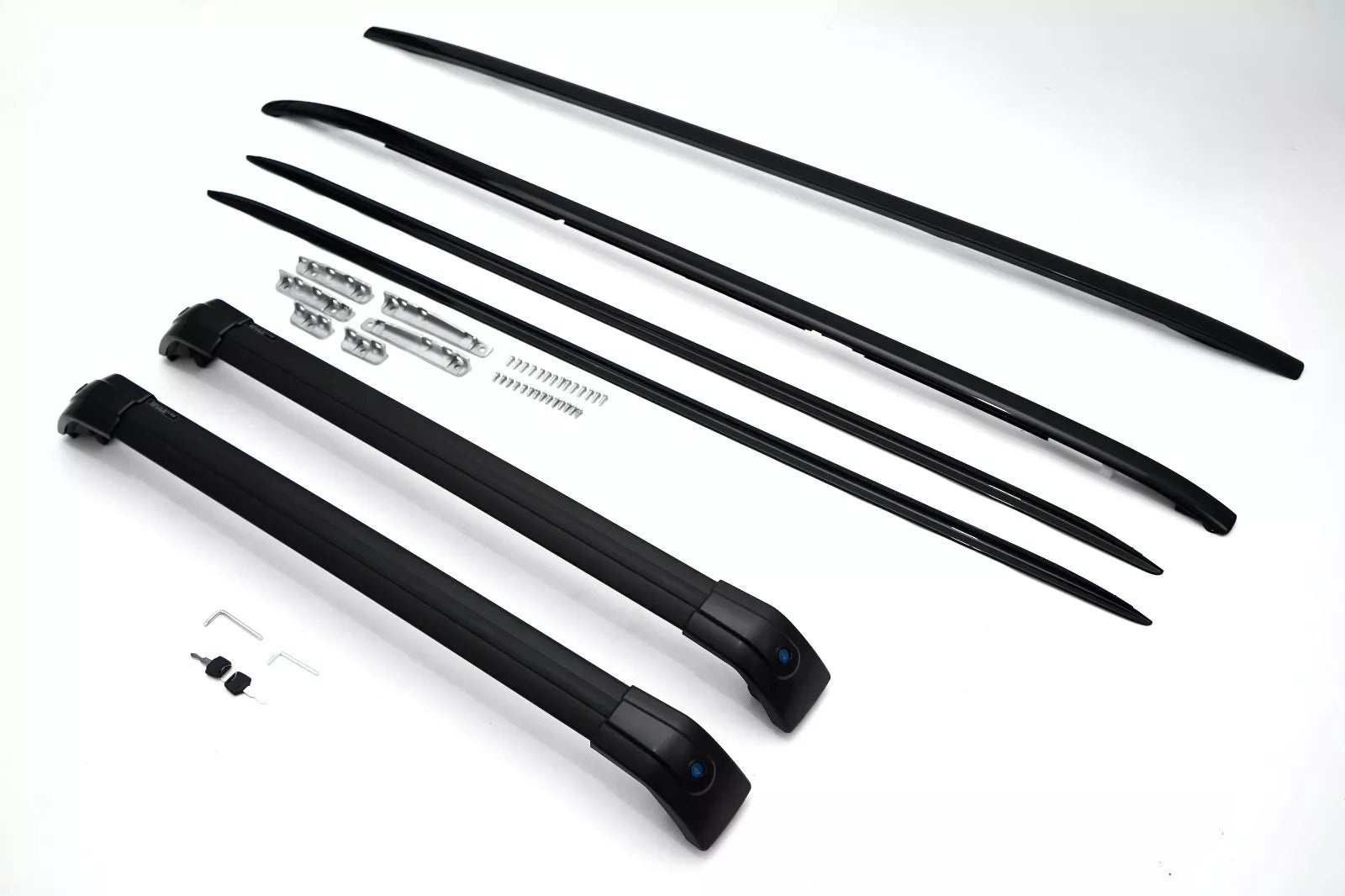 FOR RANGE ROVER SPORT L494 ROOF RAILS AND CROSS BARS GLOSS BLACK 100% OEM FIT
