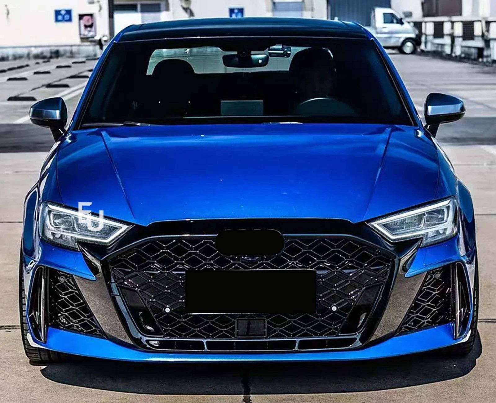 LCI 2025+ RS3 CONVERSION FRONT BUMPER BODYKIT FOR AUDI A3 S3 8V 2016-2020 SEDAN