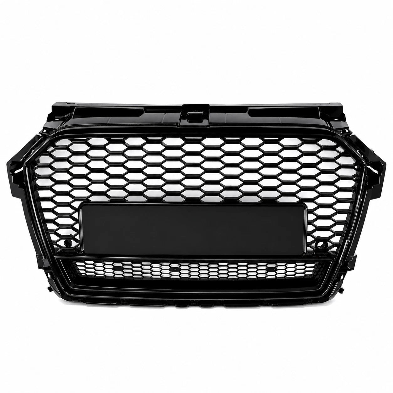 FOR AUDI A1 S1 8X FACELIFT 2015–2018 FRONT GRILLE RS1 STYLE GLOSS BLACK ABS