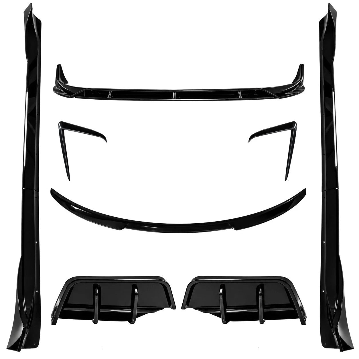 FOR TESLA MODEL Y HIGHLAND BODY KIT BODYKIT FRONT SPLITTER REAR DIFFUSER 2025+
