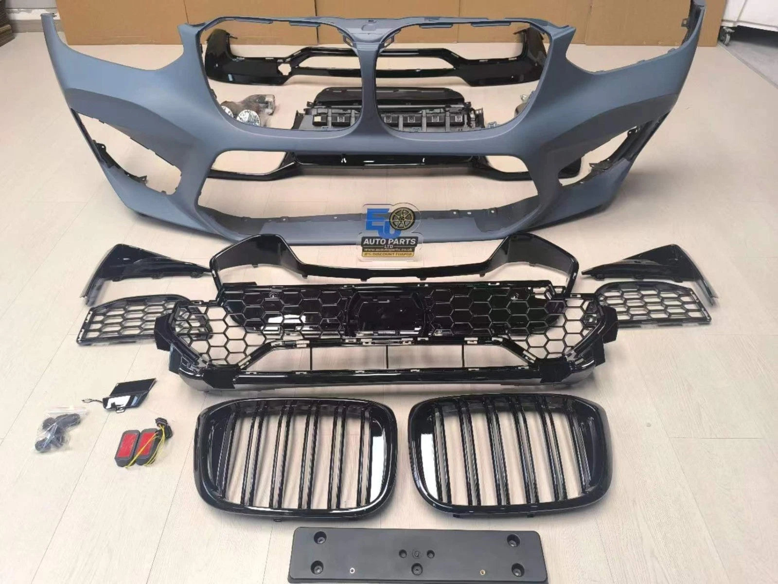 FOR BMW X4 G02 18-21 X4M F98 CONVERSION FRONT REAR BUMPER BODY KIT REAR DIFFUSER