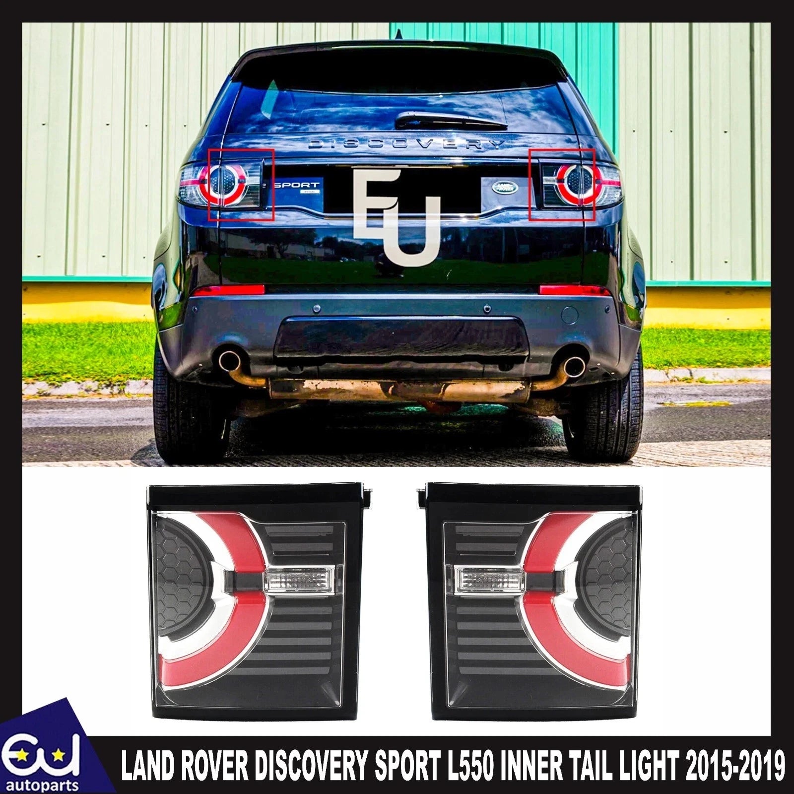 FOR LAND ROVER DISCOVERY SPORT L550 15-19 REAR INNER TAIL LIGHT LAMP L+R PAIR