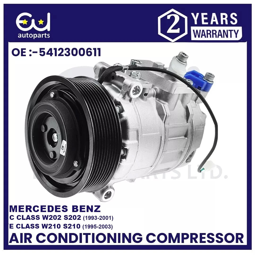 AIR CON AC COMPRESSOR FOR MERCEDES C E M S CLASS W202 S202 W140 W210 SLK R170