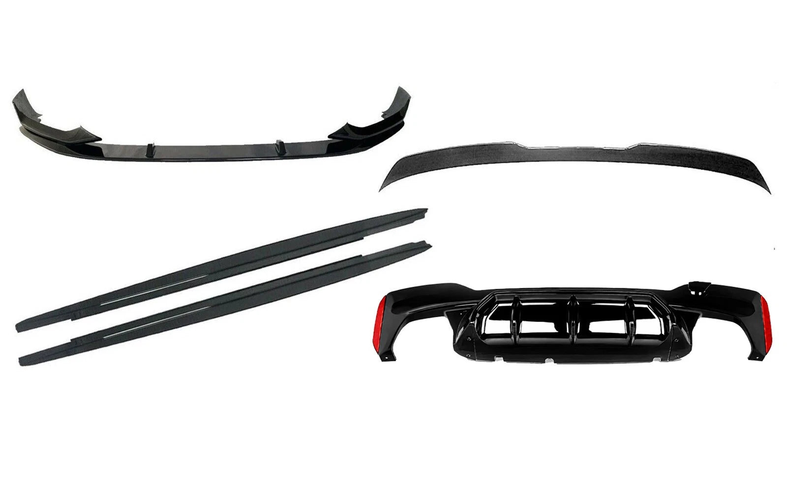 BODY KIT FOR BMW 5 SERIES G30 LCI 2020-2023 BODYKIT FRONT SPLITTER REAR DIFFUSER