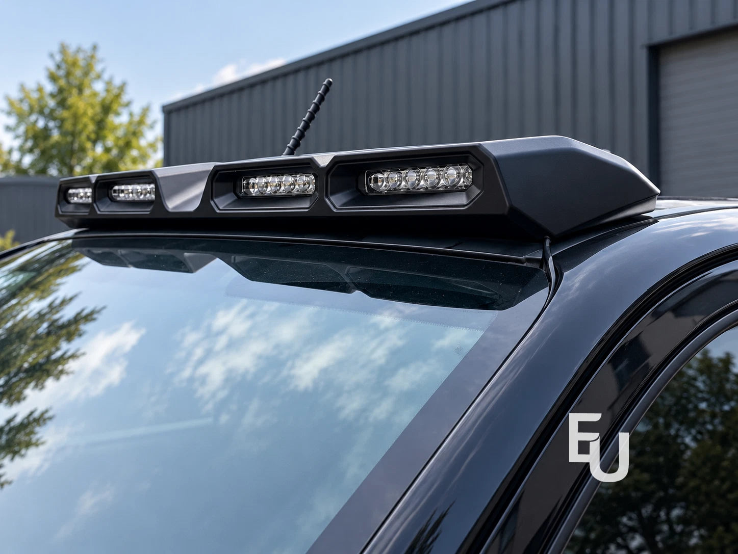 ROOF LIGHT BAR DRL LED LIGHTS GLOSS BLACK FOR TOYOTA HILUX MK8 MK9 2014+