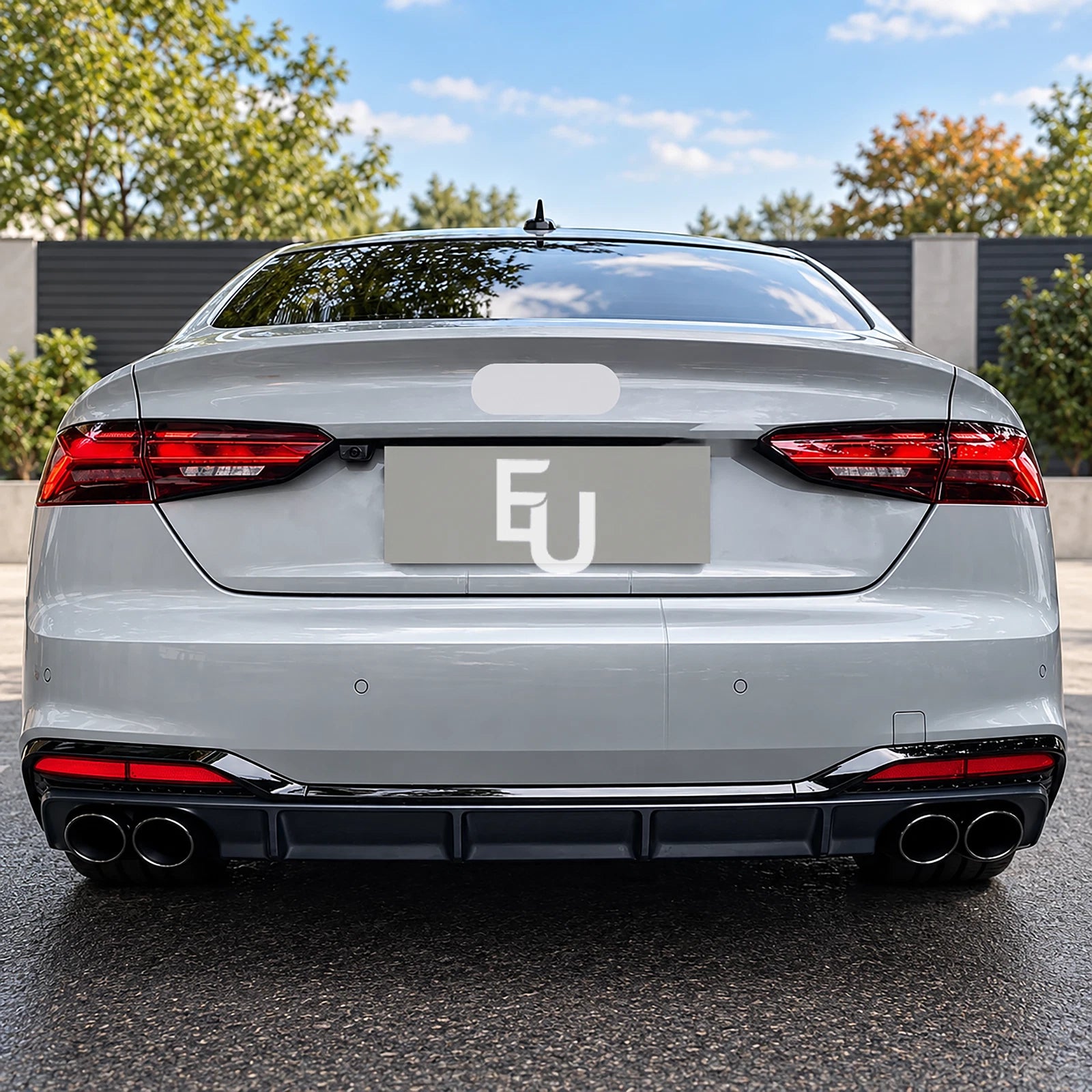 FOR AUDI A5 S5 B9.5 F5 S-LINE FACELIFT LCI REAR BUMPER DIFFUSER LIP 2020-2024