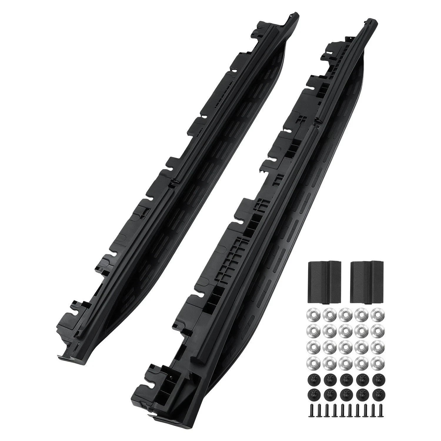 FOR MERCEDES BENZ W167 V167 GLE BLACK SIDE STEPS RUNNING BOARDS 5 DOOR 2018 ON
