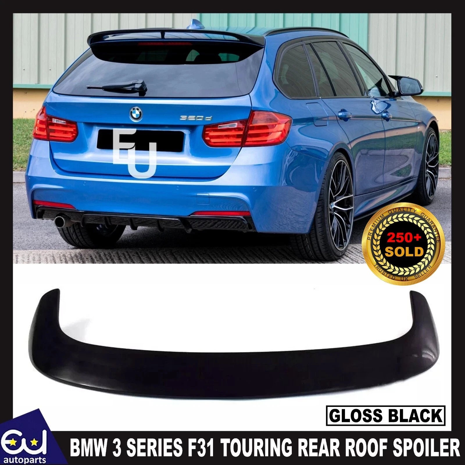 FOR BMW 3 SERIES F31 TOURING REAR ROOF SPOILER LIP WING BOOT VALANCE 2012-2019